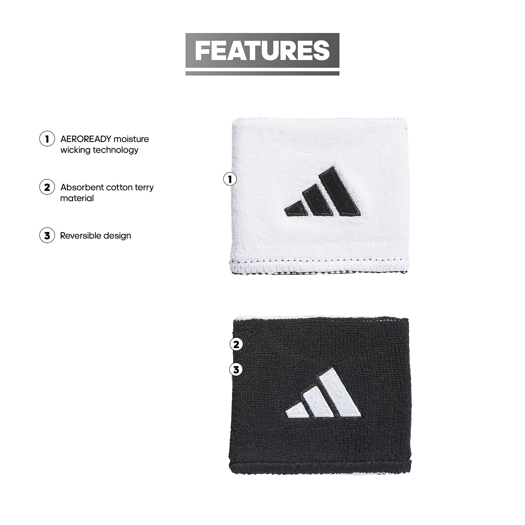 adidas Interval Reversible 2.0 Wristband product image