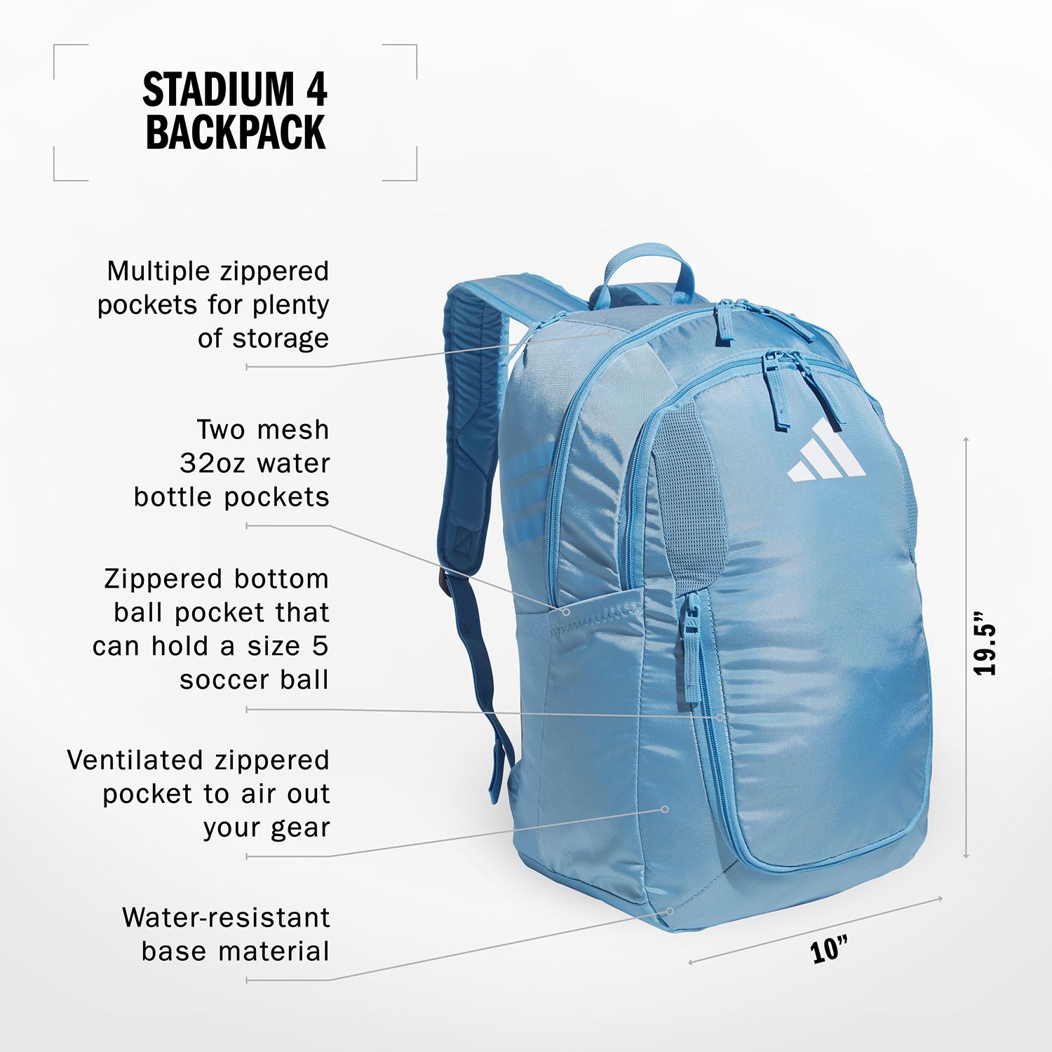 adidas Stadium 4 Soccer Backpack product image