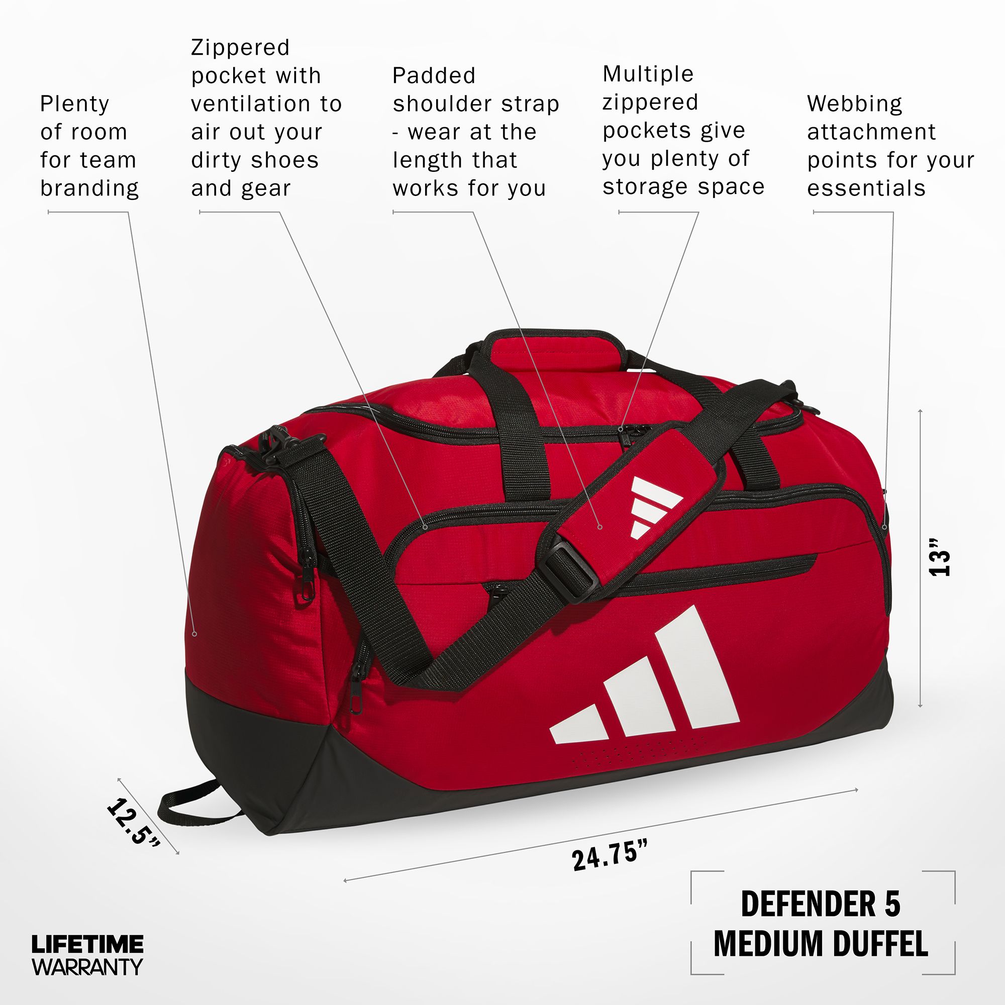 adidas Defender 5 Medium Duffel Bag product image