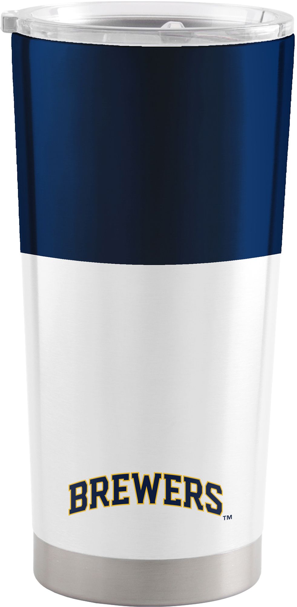 Logo Brands Milwaukee Brewers 20 oz. Stainless Steel Colorblock Tumbler product image