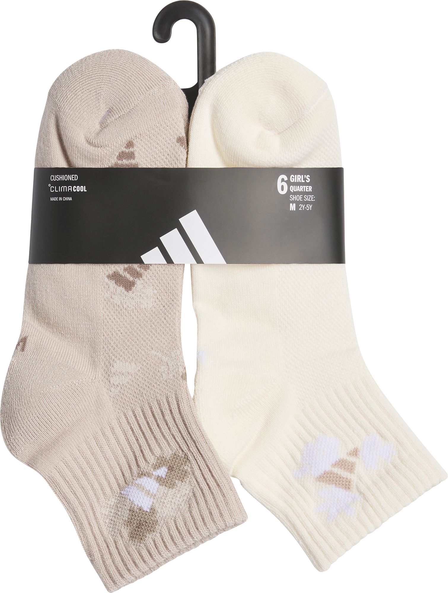 adidas Youth Cushioned 6-Pack Quarter Socks product image