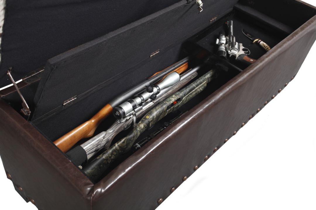 american furniture classics cowhide gun concealment bench