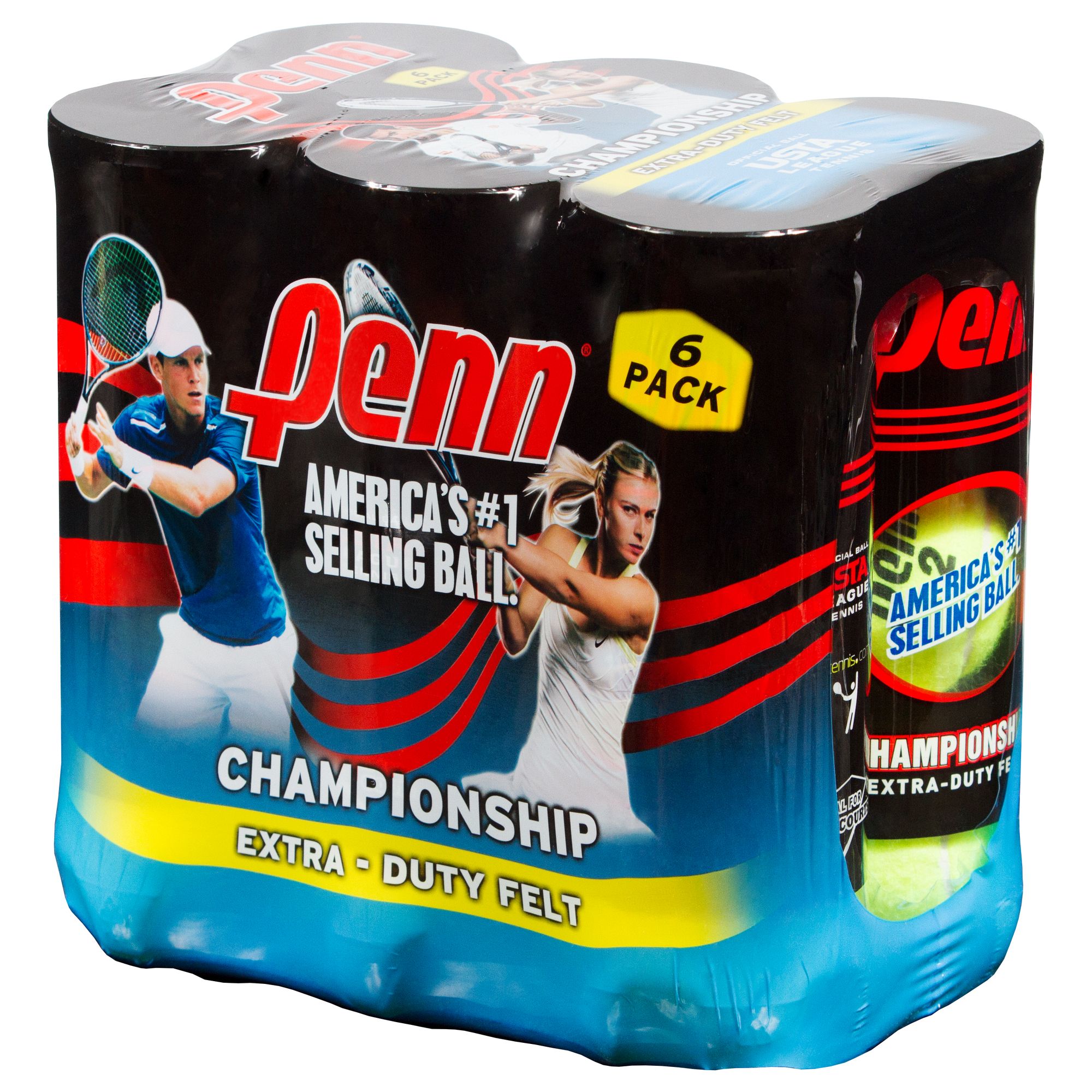 Penn Champion Extra Duty 6-Pack Tennis Balls