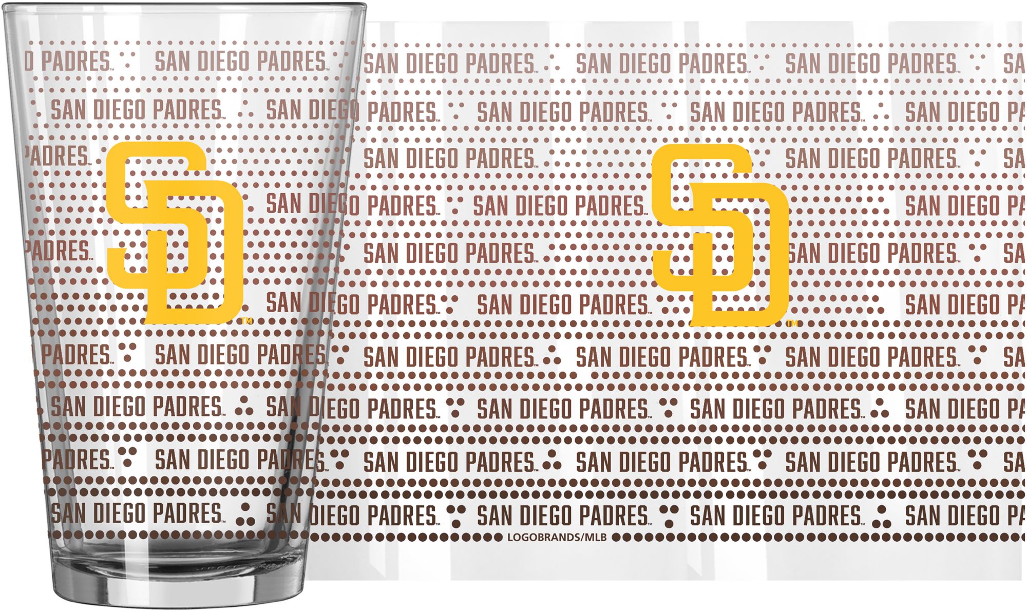 Logo San Diego Padres  16oz. Chant Pint Glass product image