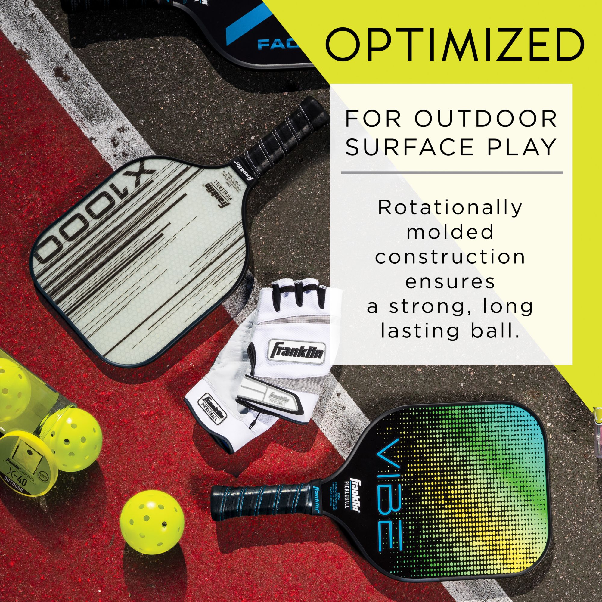 Franklin X-40 Performance Outdoor Pickleball Balls- 12 Pack product image