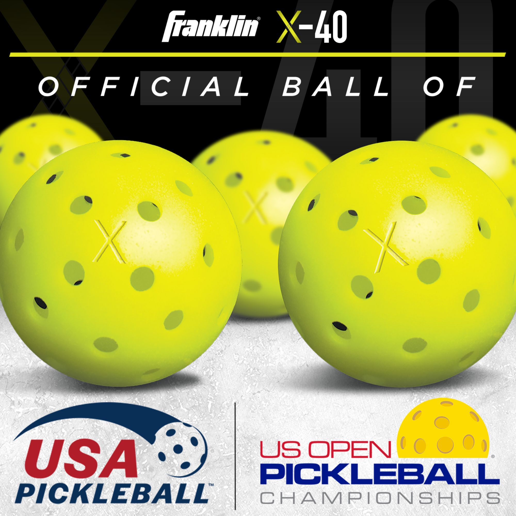 Franklin X-40 Performance Outdoor Pickleball Balls- 12 Pack product image
