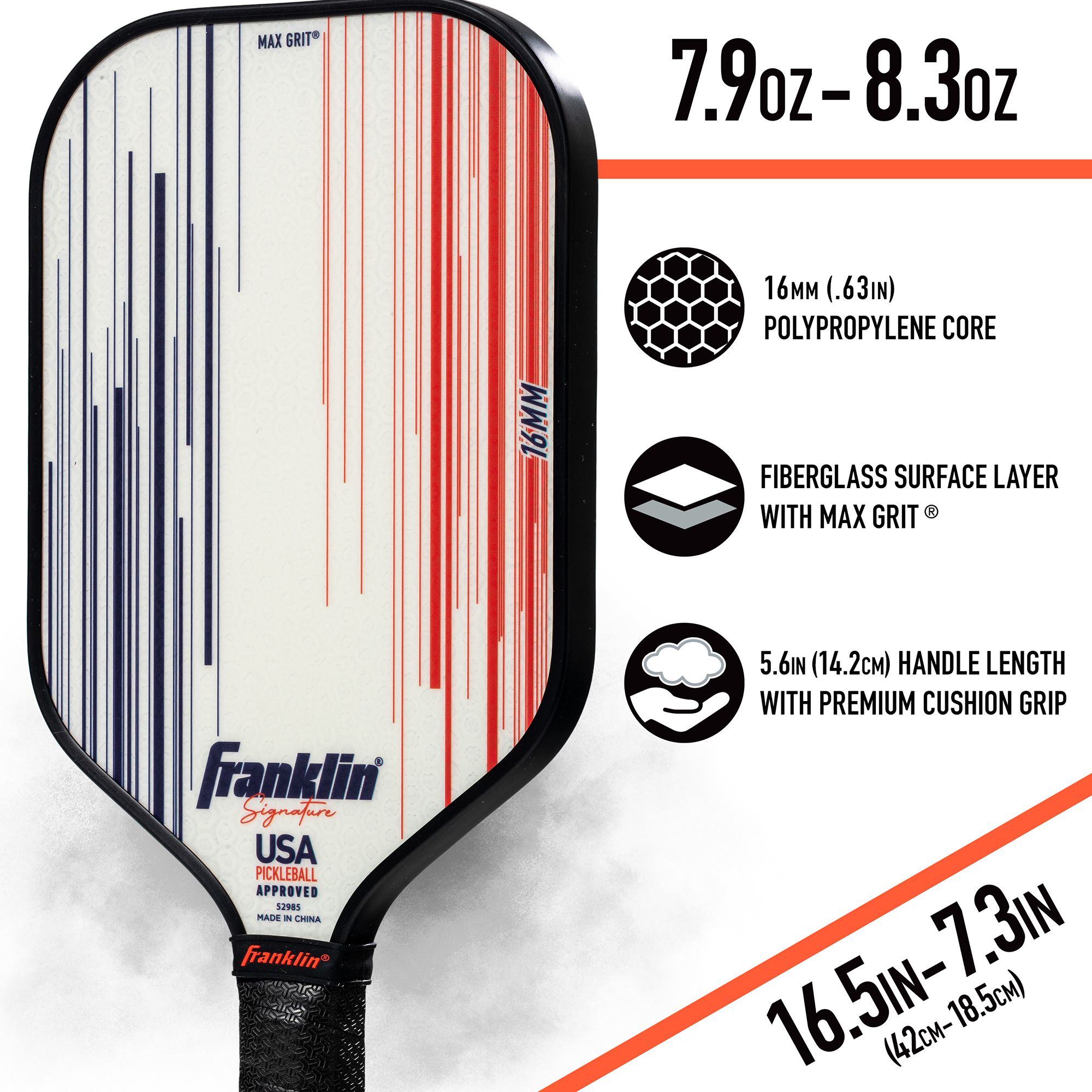 Franklin Signature Pro 16mm Pickleball Paddle product image
