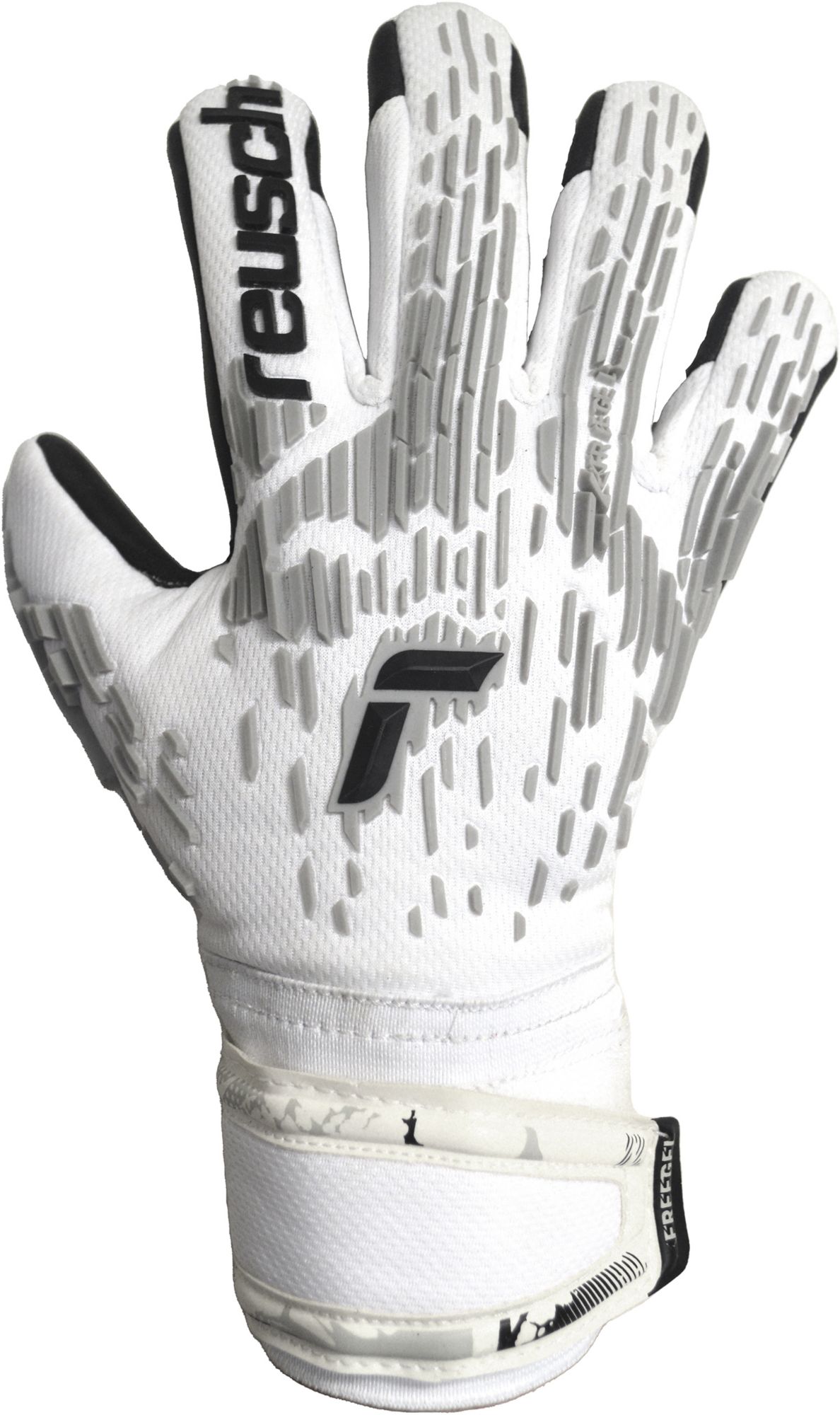 Reusch Adult Attrakt Freegel Silver Finger Support Goalkeeper Gloves product image