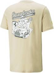 PUMA Men's Ferrari Racing Tan Graphic T-Shirt product image