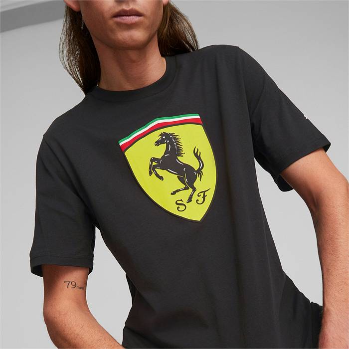 PUMA Men's Ferrari Racing Black Shield T-Shirt