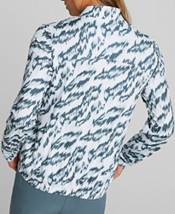 PUMA Women's 1/4 Zip Cloudspun Animal Print Golf Jacket product image