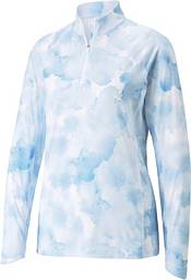 PUMA Women's Long Sleeve 1/4 Zip YouV Cloud Golf Shirt product image