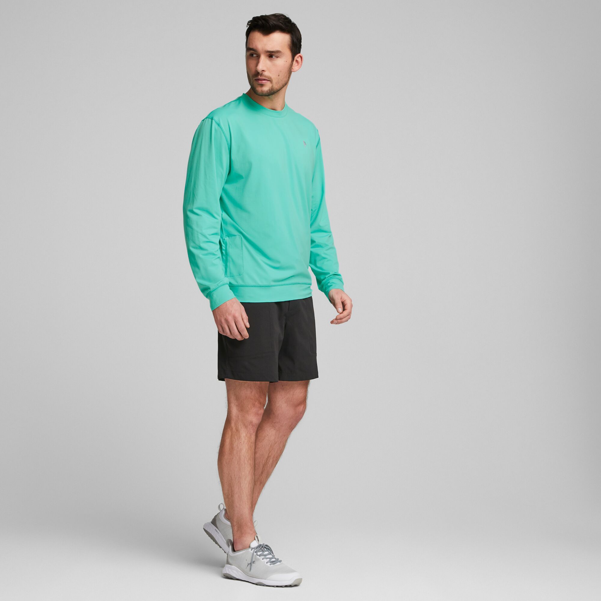 PUMA X PTC Men's Midweight Crewneck Golf Pullover