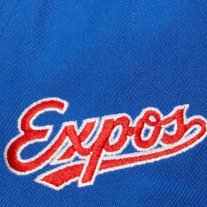 Mitchell & Ness Montreal Expos Blue Coop Evergreen Snapback Hat