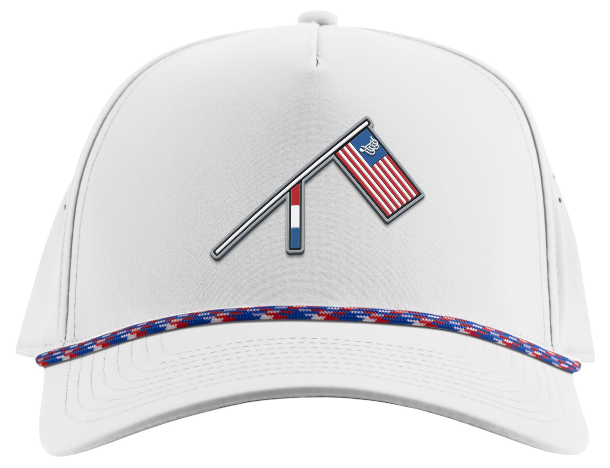 Branded Bills Men's USA Flag Curved 5-Panel Rope Golf Hat product image