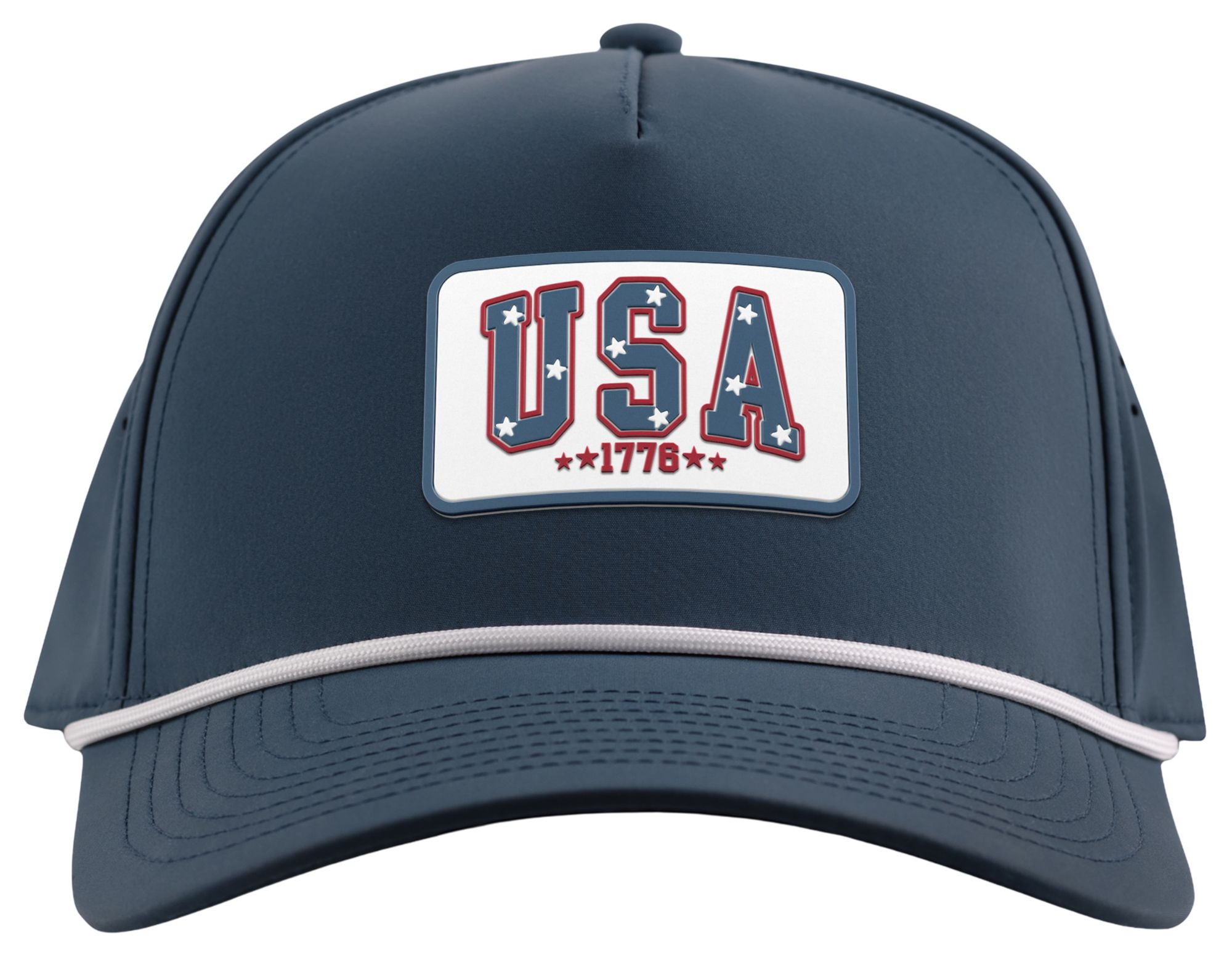 Branded Bills Men's USA 1776 Patch Curved 5-Panel Rope Golf Hat product image