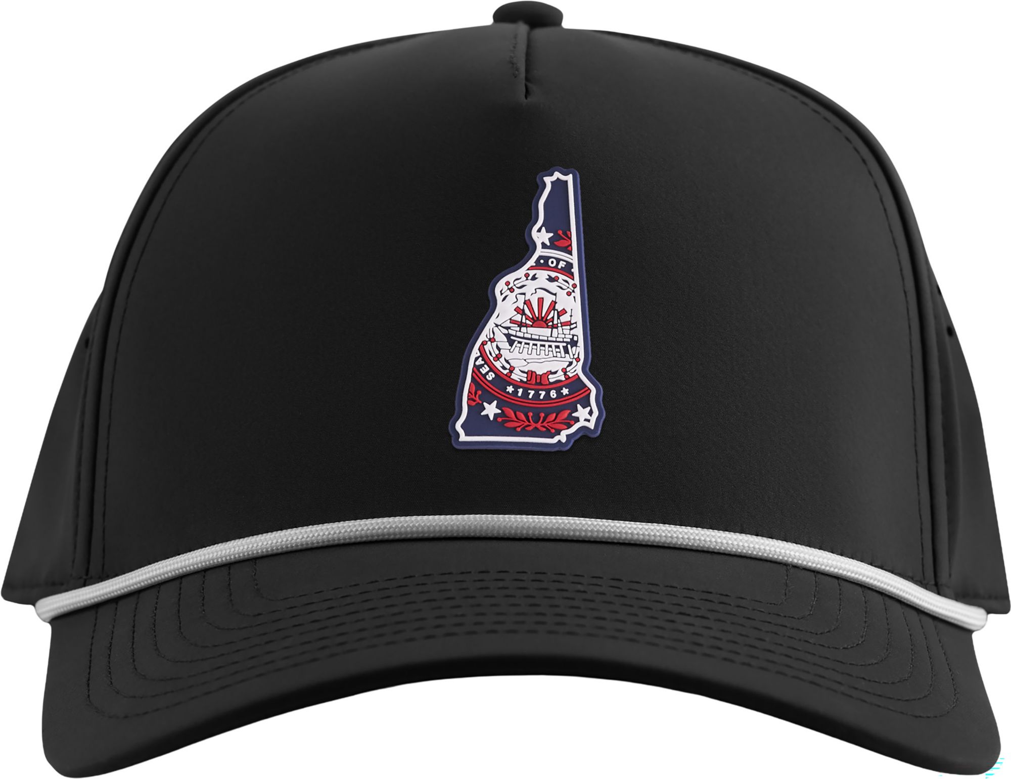 Branded Bills Adult New Hampshire Black Patriot Patch Rope Adjustable Hat product image