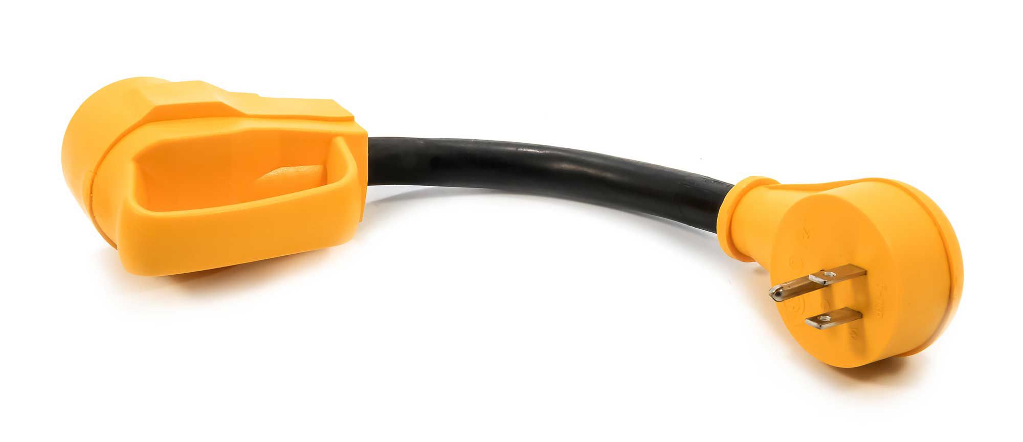 Camco RV PowerGrip 12” 15AM / 30AF Dogbone Electrical Adapter product image