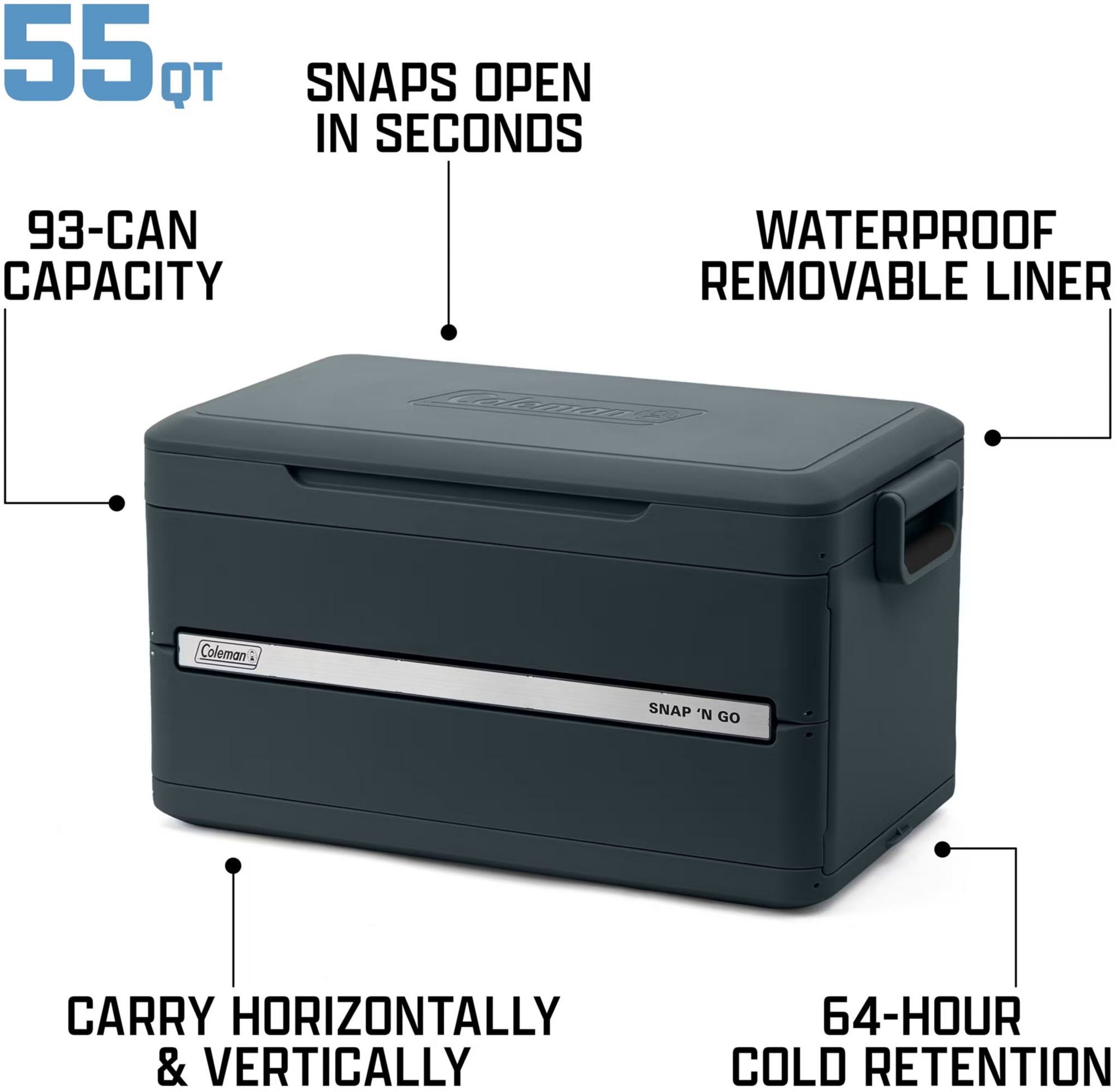 Coleman Snap 'N Go 55-Quart Collapsible Hard Cooler product image