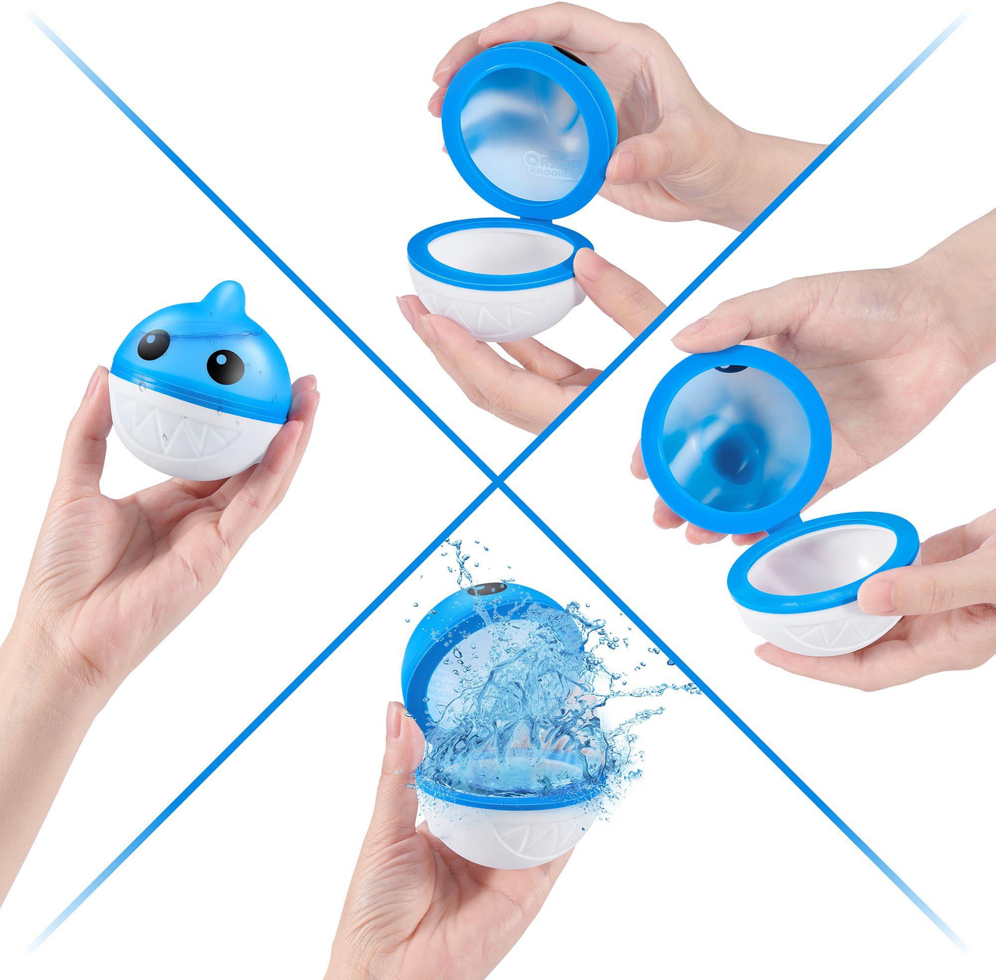 Zuru Bunch O Balloons Reusable Shark Water Balloons – 3 Pack product image