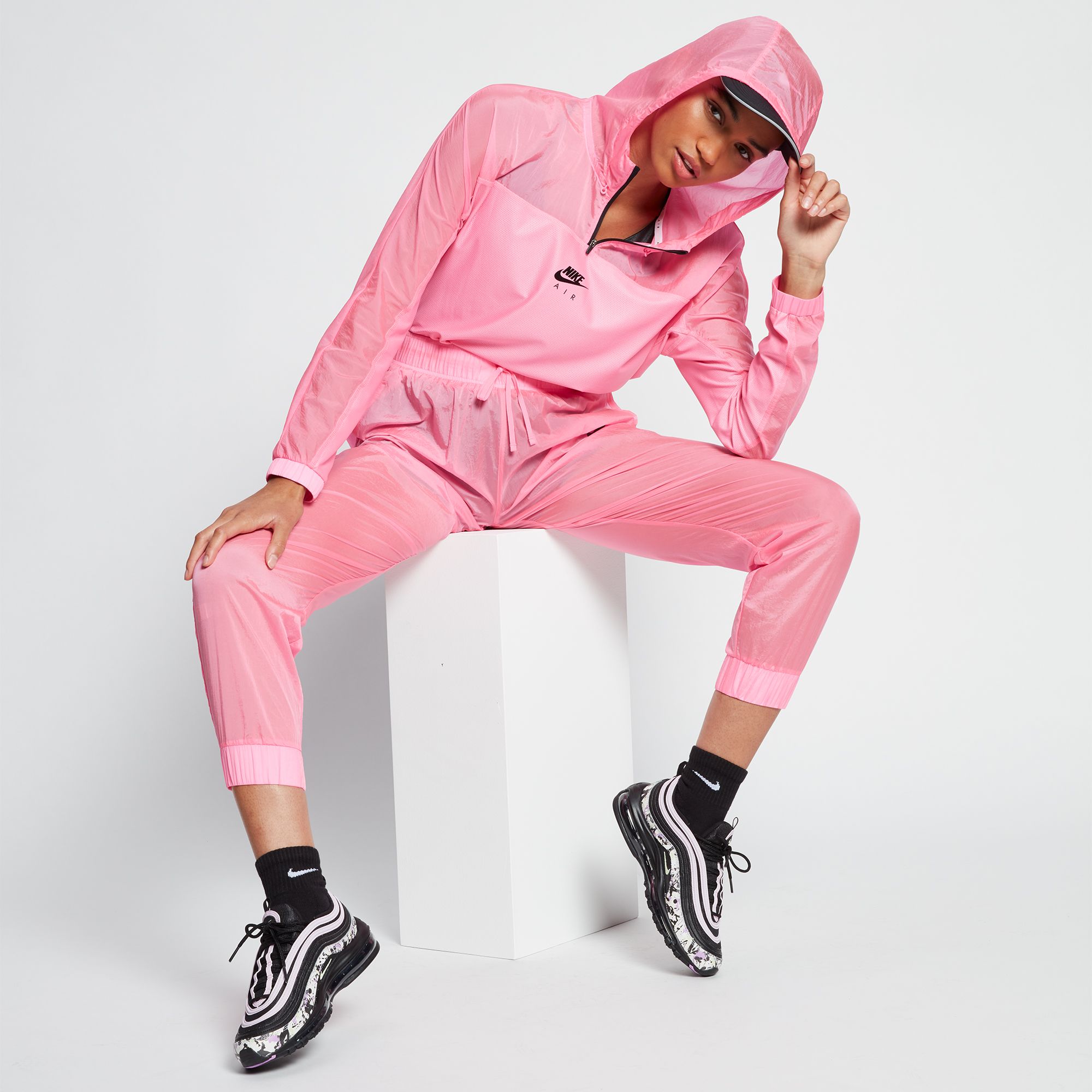 nike air women's hooded running jacket