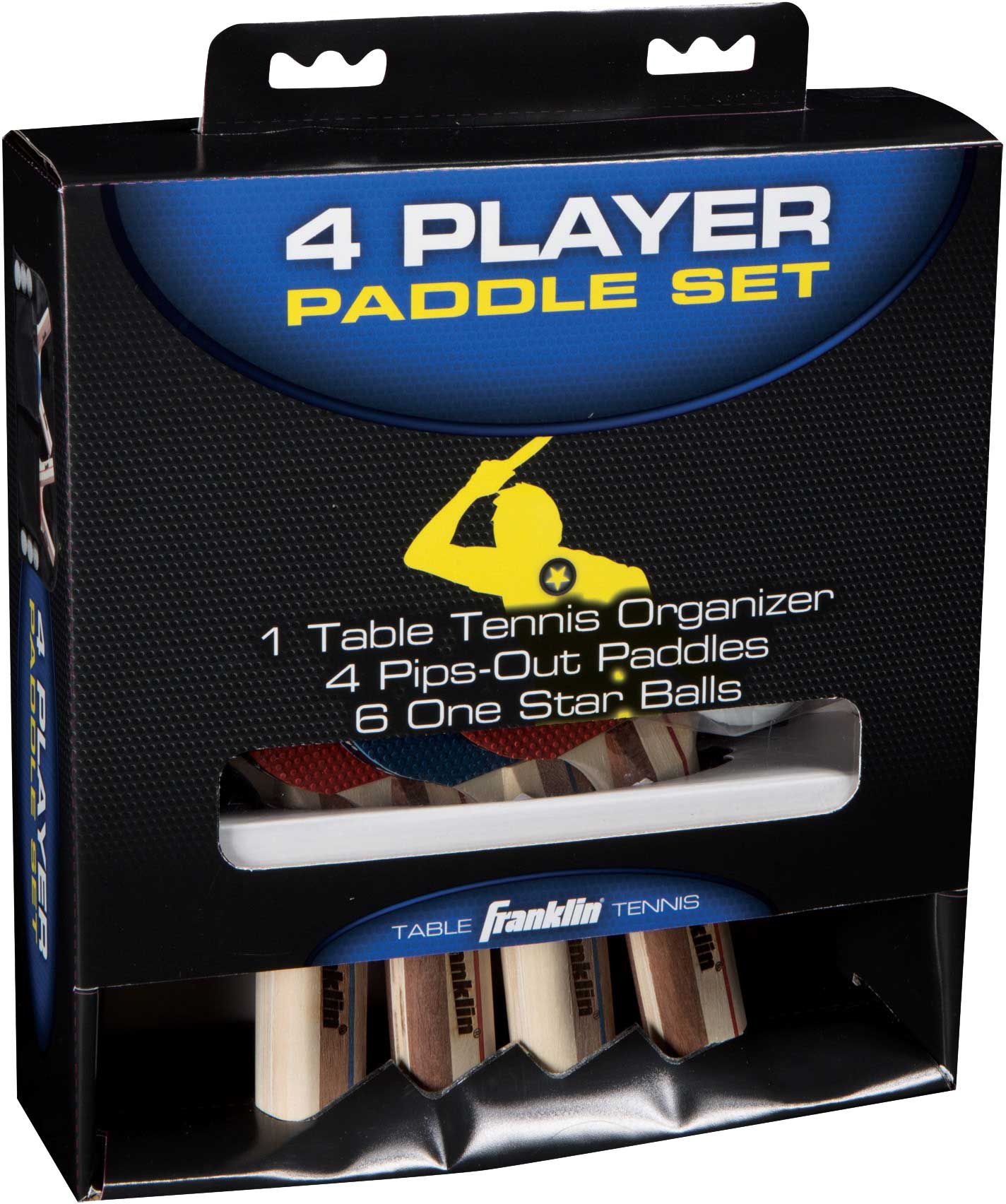 Franklin Sports 4 Player Table Tennis Paddle Set product image