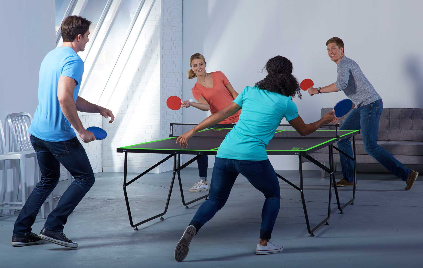 Franklin Sports 4 Player Table Tennis Paddle Set product image