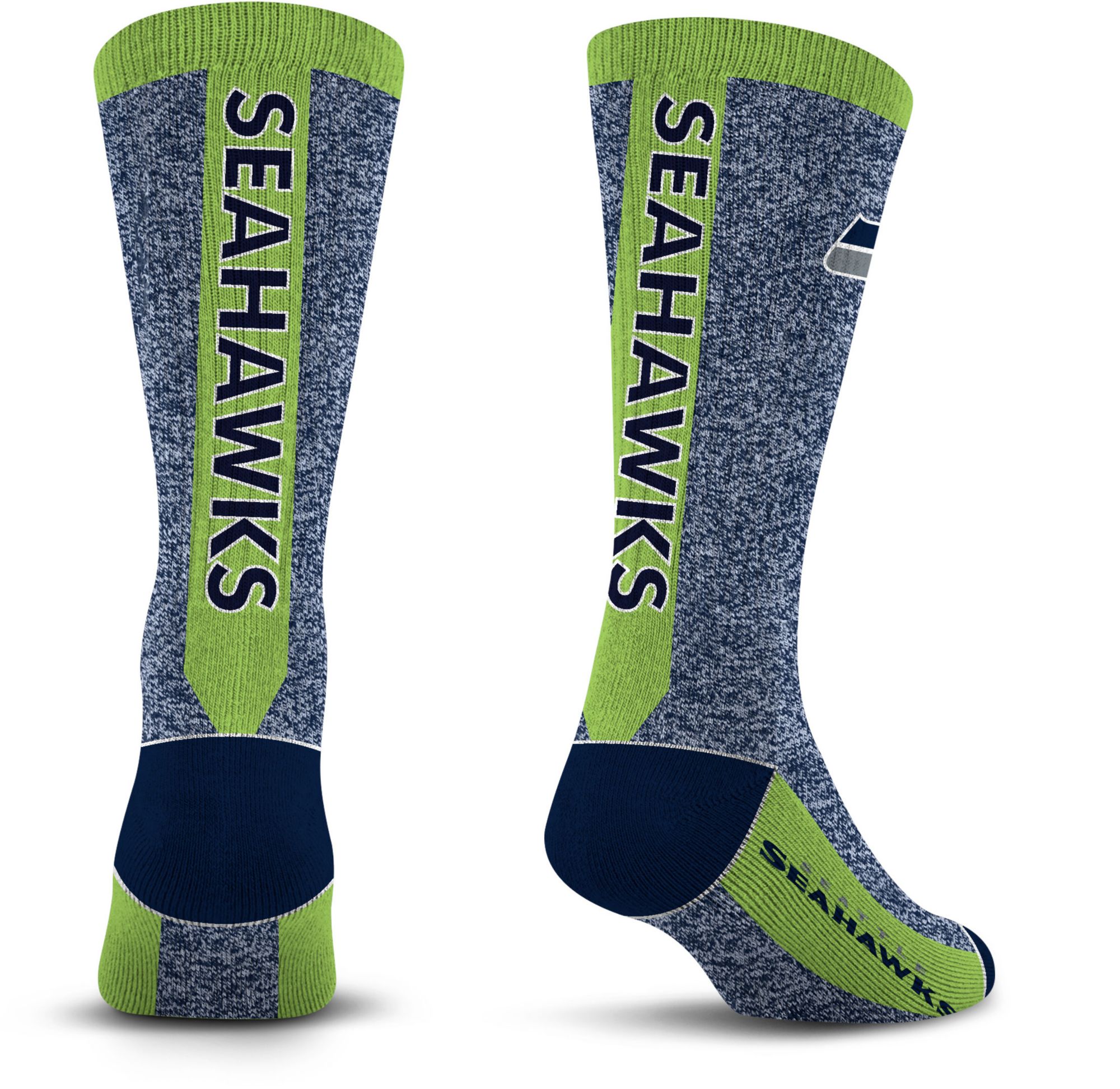 For Bare Feet Adult Seattle Seahawks Marble MVP Socks product image