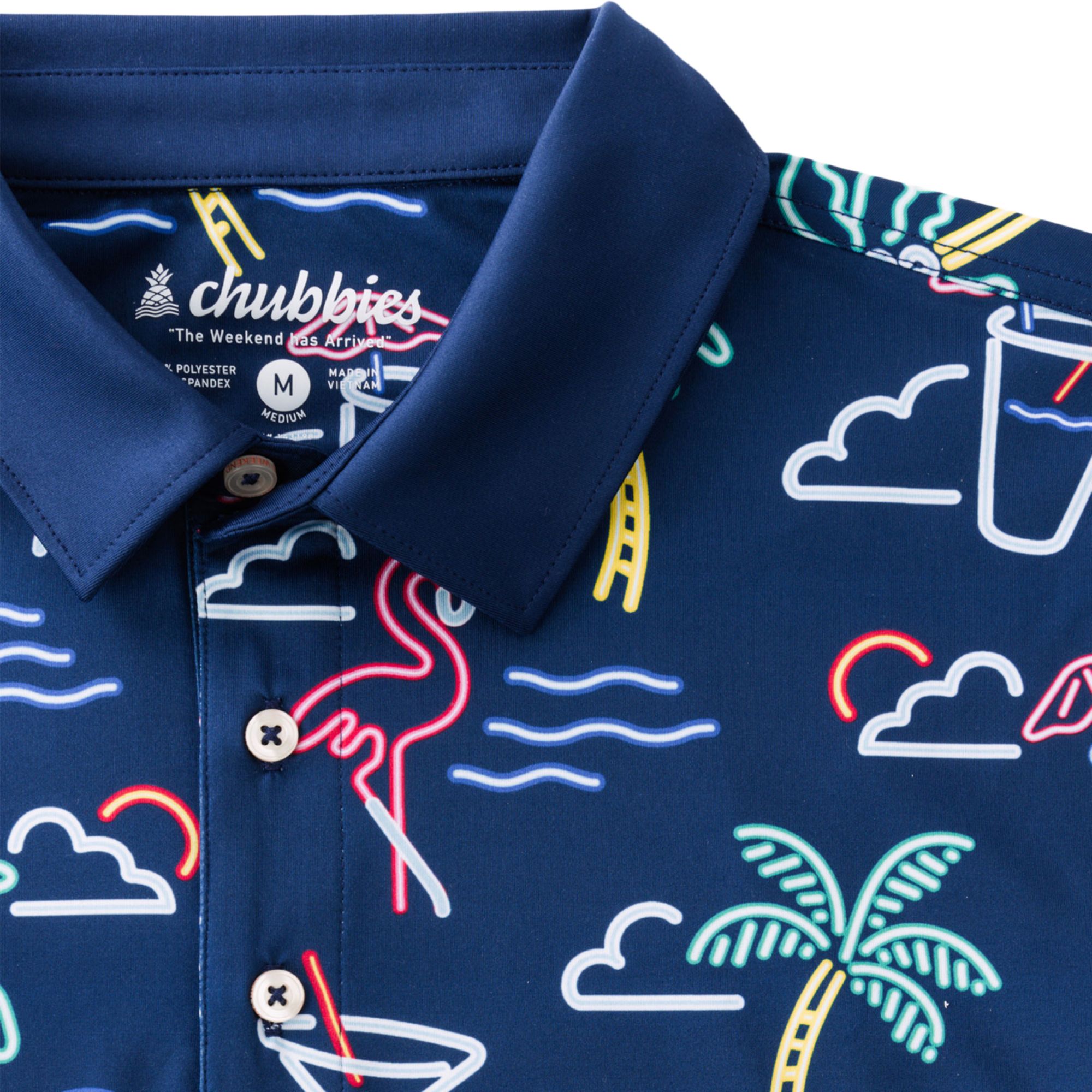Chubbies Men's The Neon Light Golf Polo product image