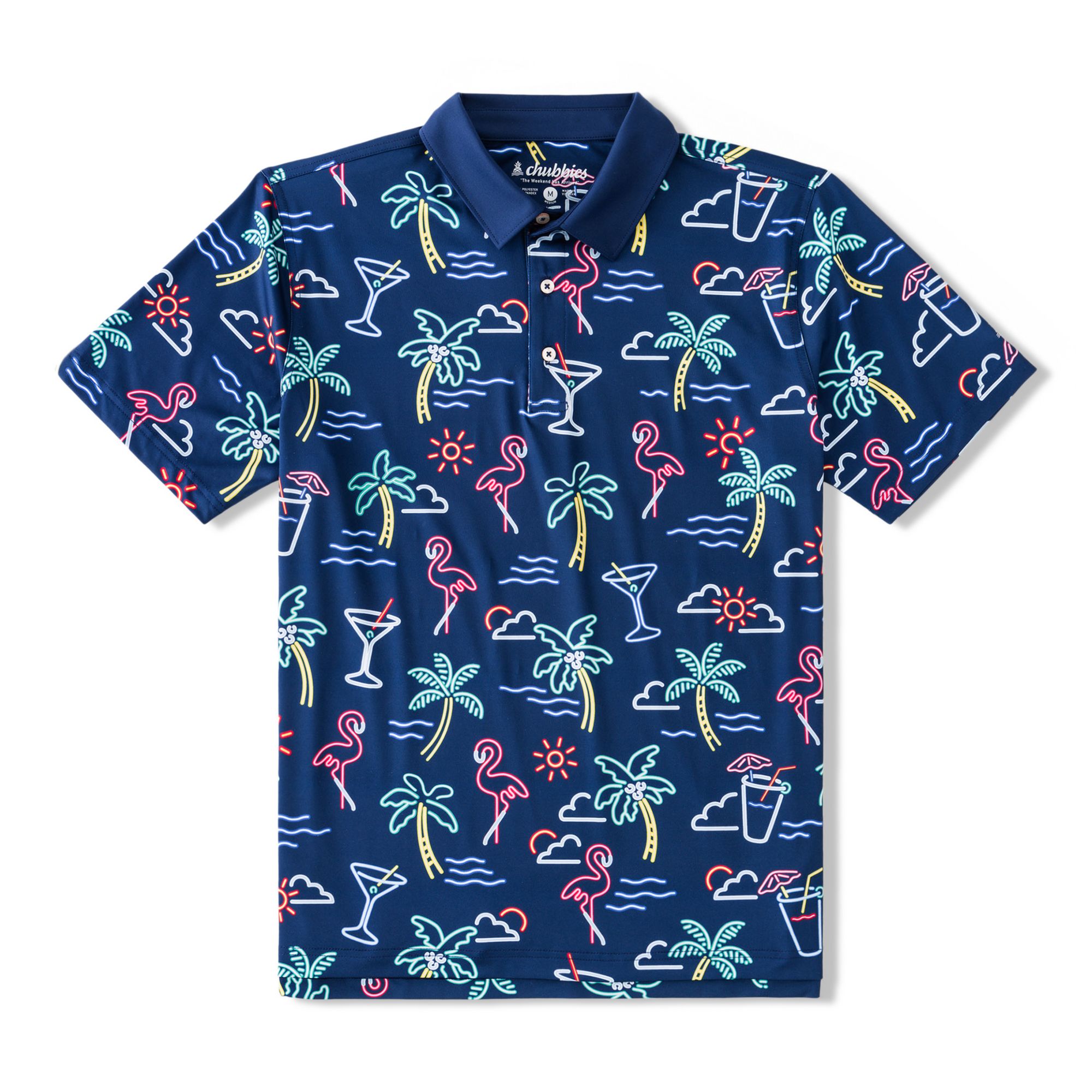 Chubbies Men's The Neon Light Golf Polo product image