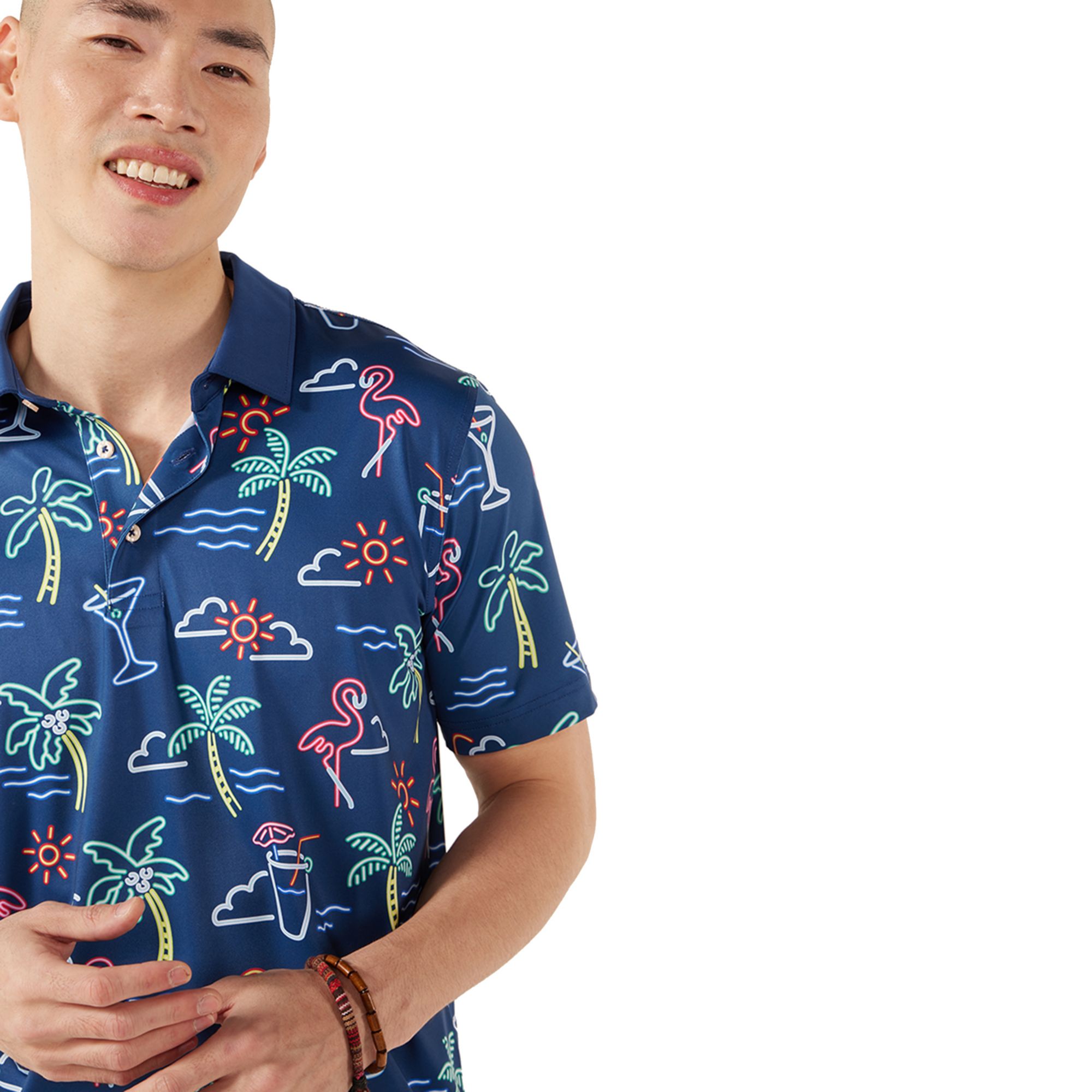 Chubbies Men's The Neon Light Golf Polo product image