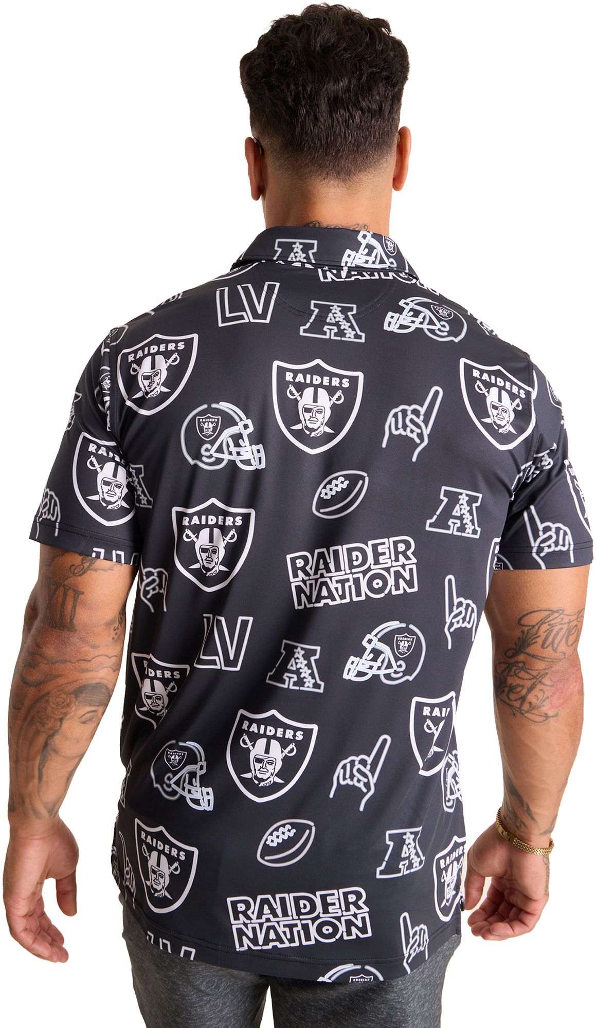 chubbies Men's Las Vegas Raiders Black Neon Polo product image