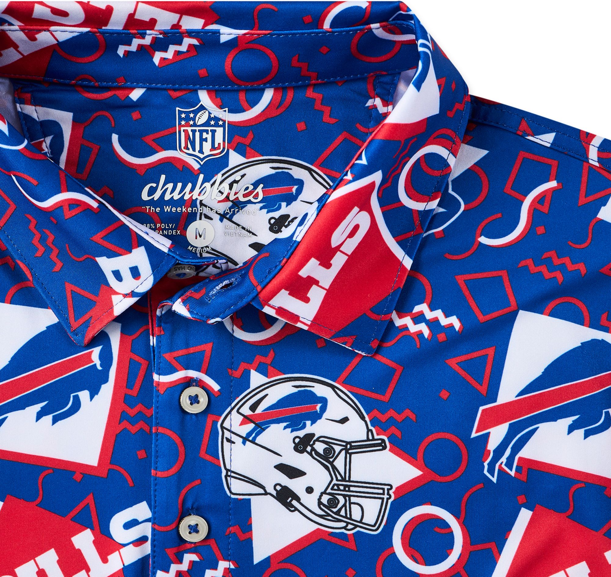chubbies Men's Buffalo Bills Navy Game Day Polo product image