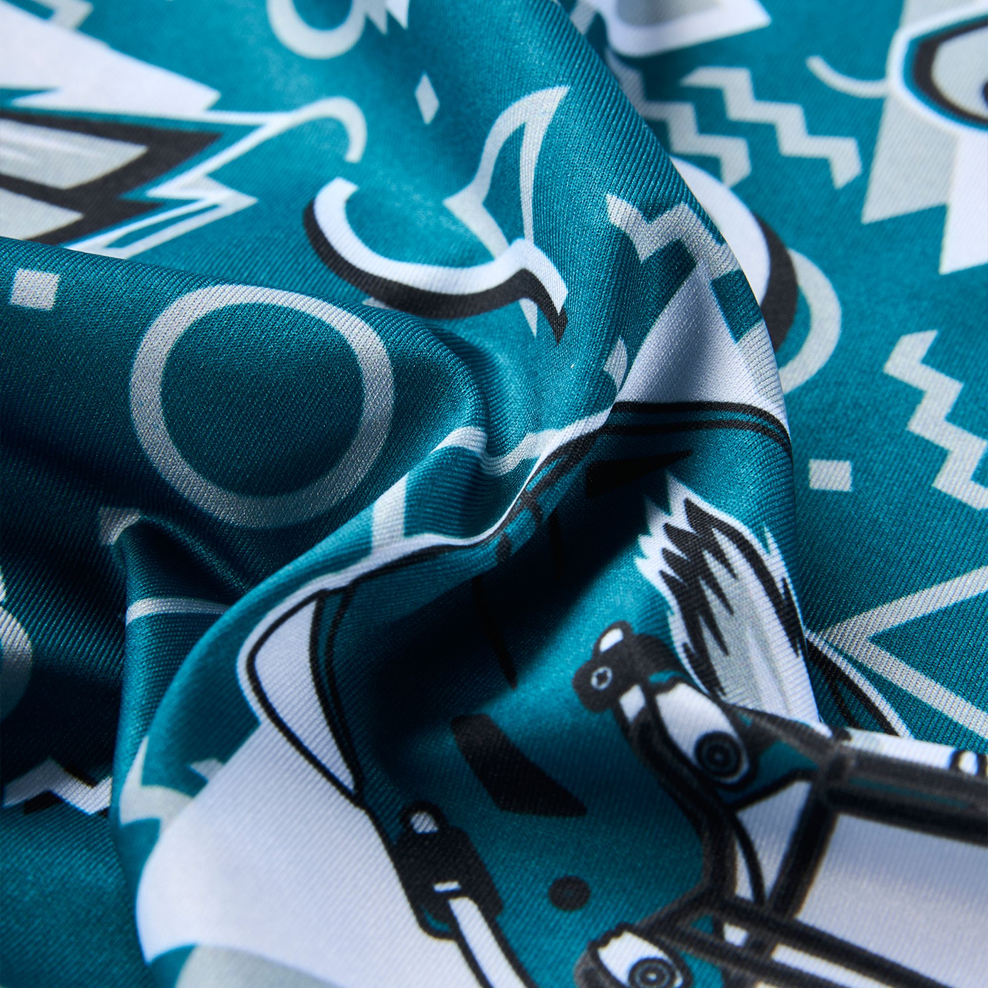 chubbies Men's Philadelphia Eagles Teal Game Day Polo product image