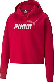 Puma Women's Essentials+ Cropped Metallic Hoodie | Dick's Sporting Goods