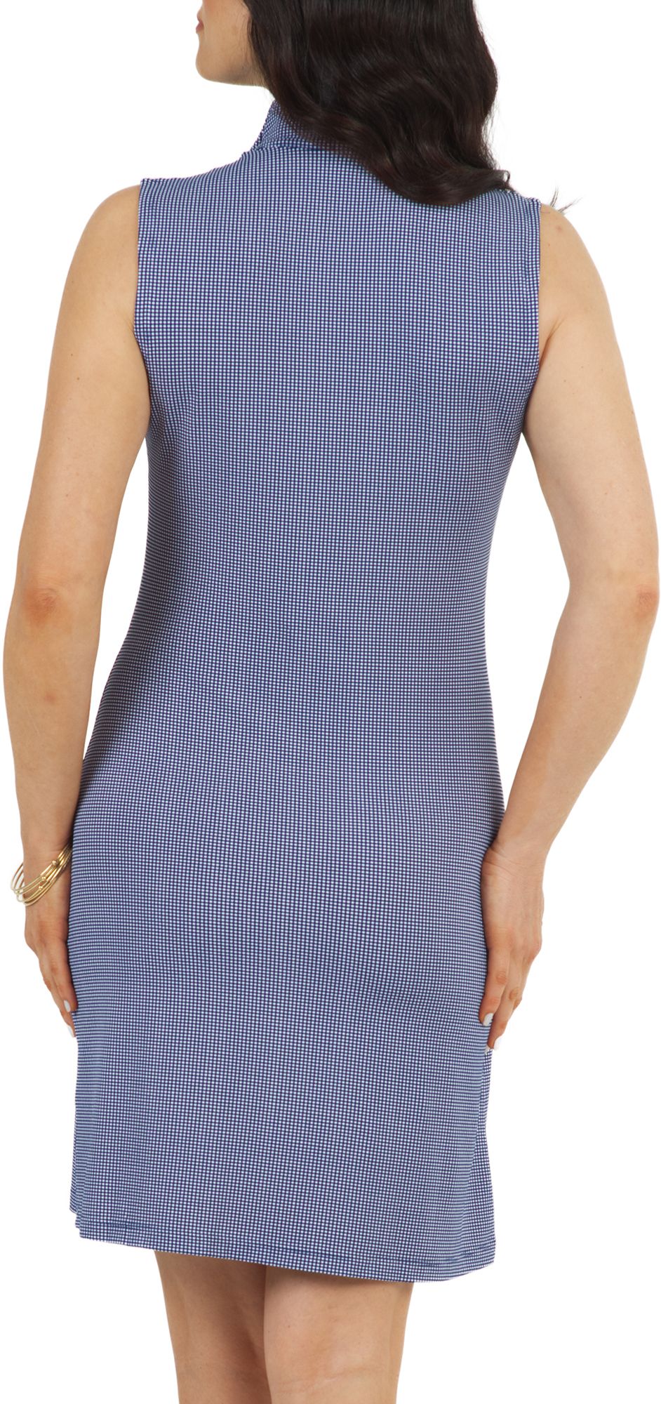 IBKUL Women's Sleeveless Print Zip Mock Neck Golf Dress product image
