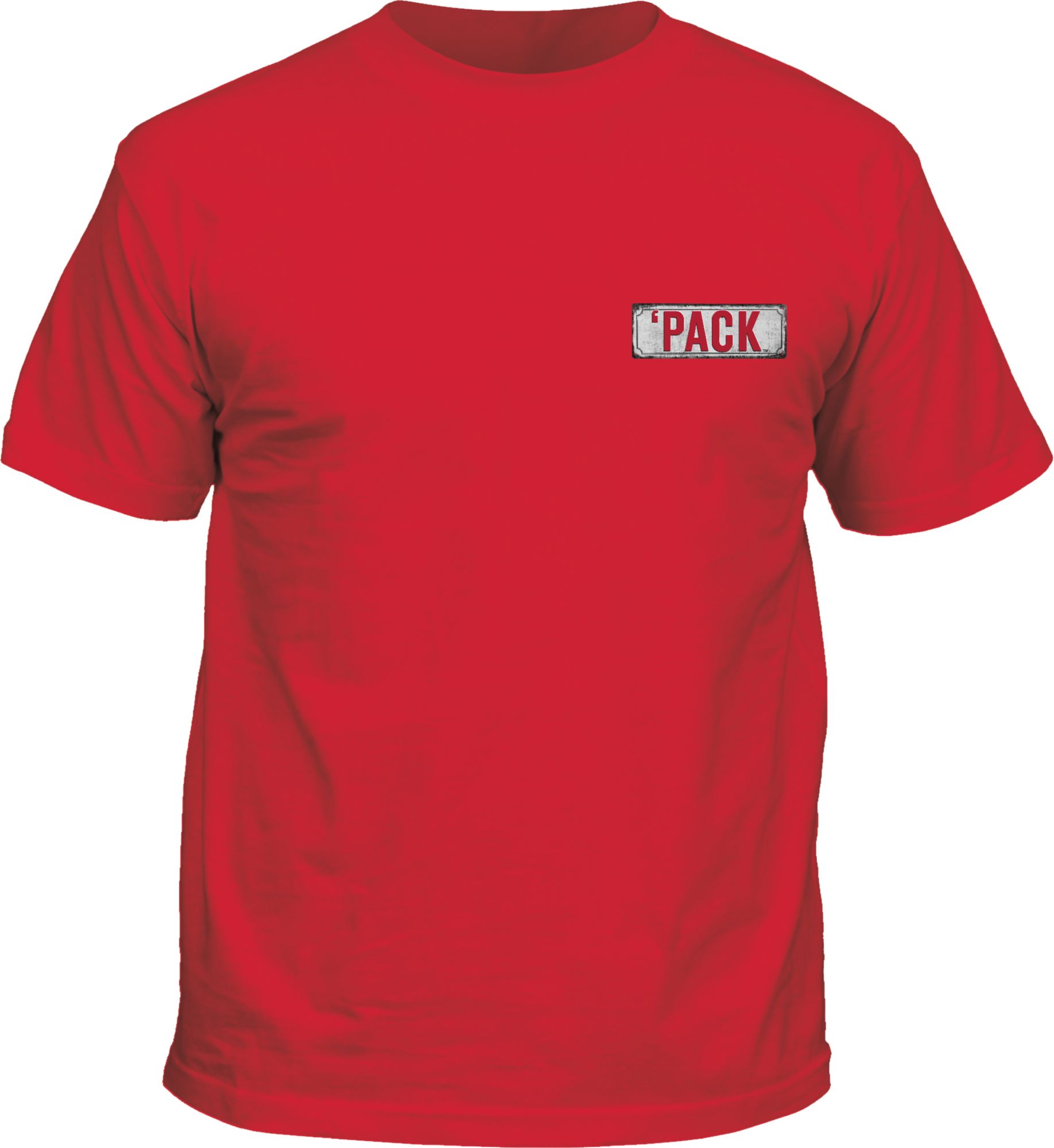 New World Graphics Men's NC State Wolfpack Red Eastbound & Raleigh Down T-Shirt product image