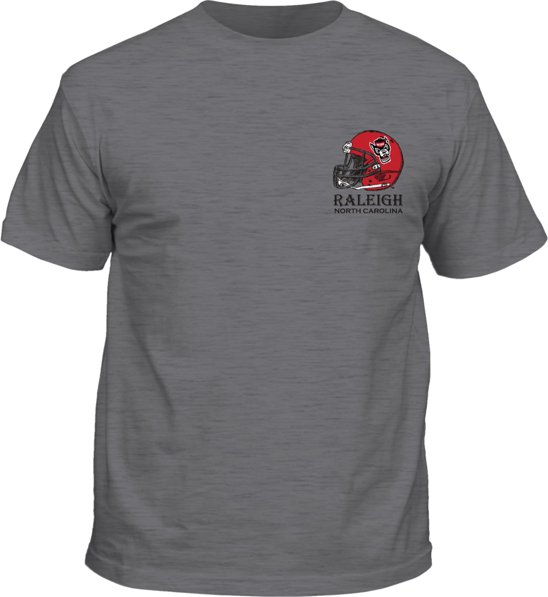 New World Graphics Men's NC State Wolfpack Grey Vintage Map T-Shirt product image