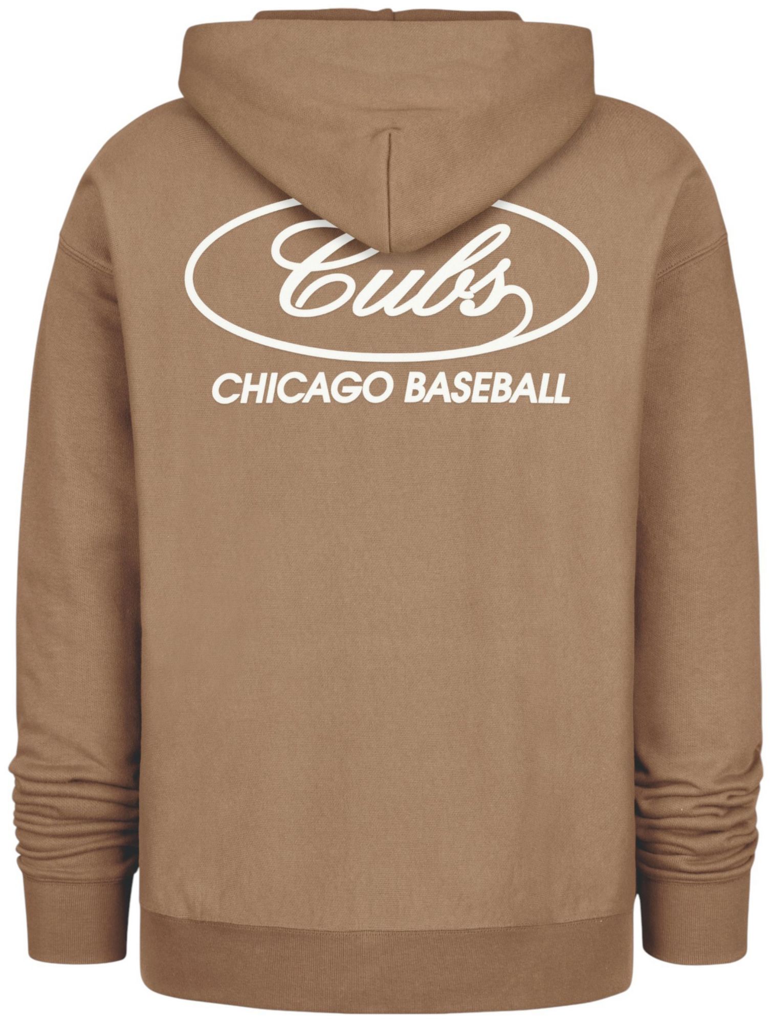 '47 Men's Chicago Cubs Tan Triple Double Foundation Pullover Hoodie product image
