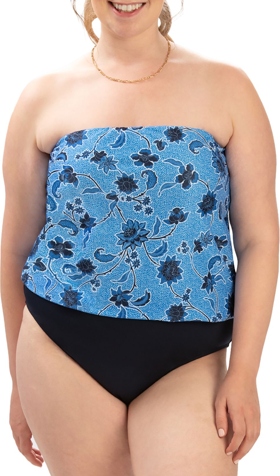 Dolfin Women's Printed Strapless One-Piece Swimsuit product image