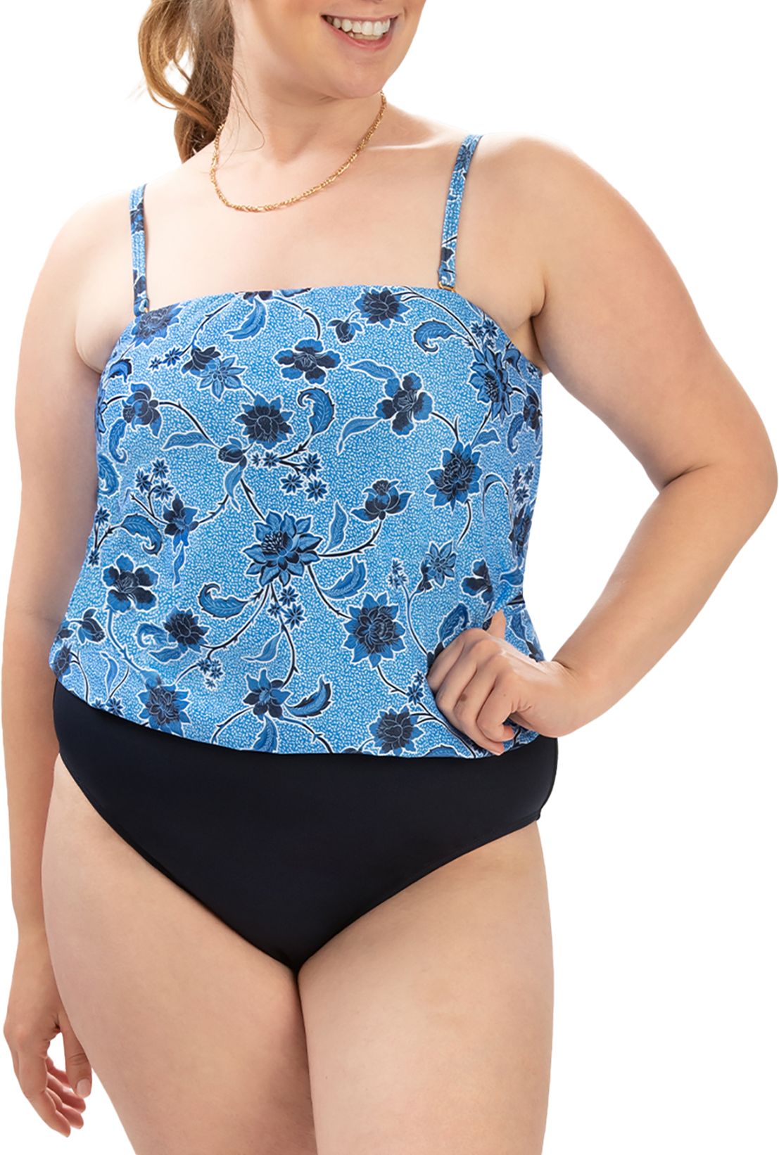 Dolfin Women's Printed Strapless One-Piece Swimsuit product image