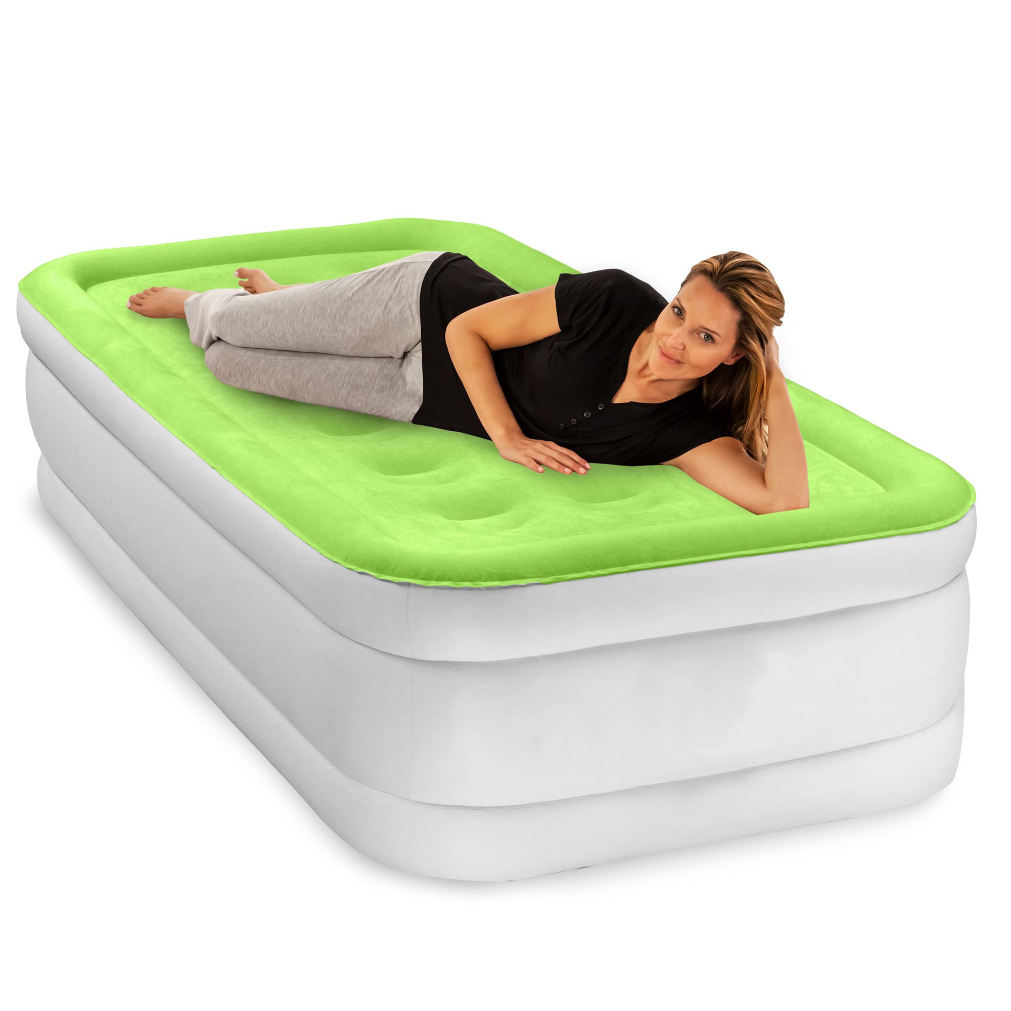 Air Comfort Dream Easy Twin Raised Air Mattress with Built-In Pump product image