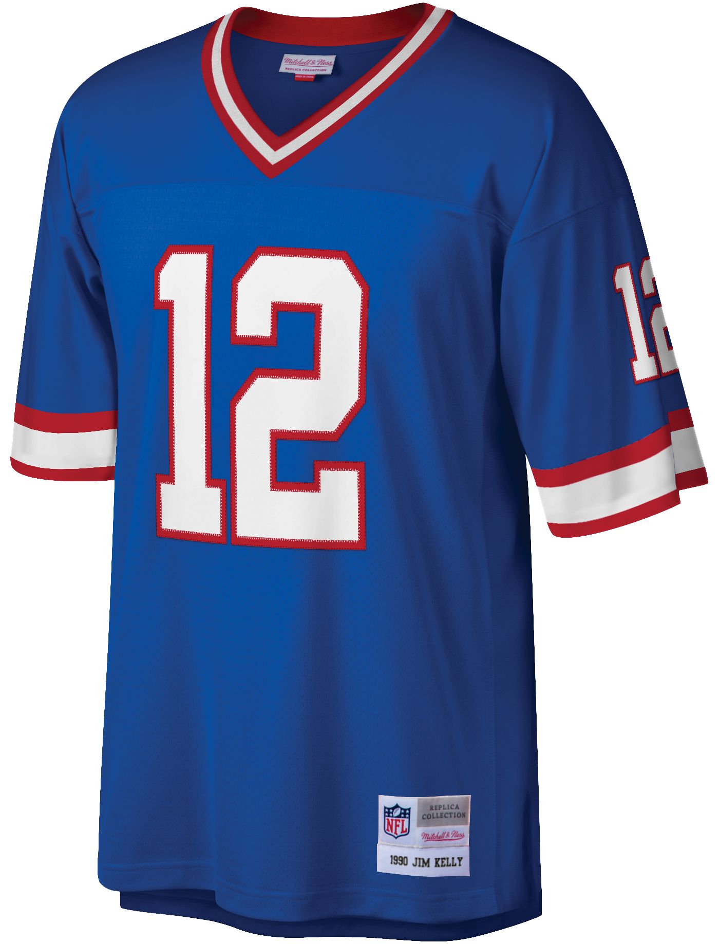 Mitchell Ness Men s Buffalo Bills Jim Kelly 12 1990 Throwback Jersey Dick s Sporting Goods