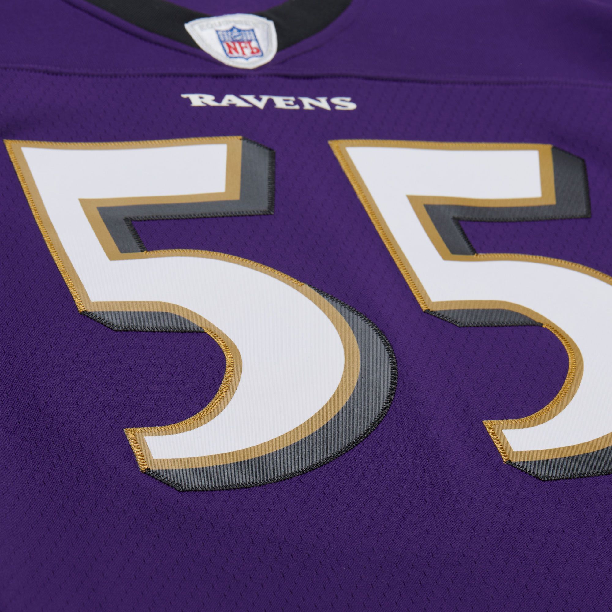 Mitchell & Ness Men's Baltimore Ravens Terrell Suggs #55 Purple 2003 Replica Football Jersey product image