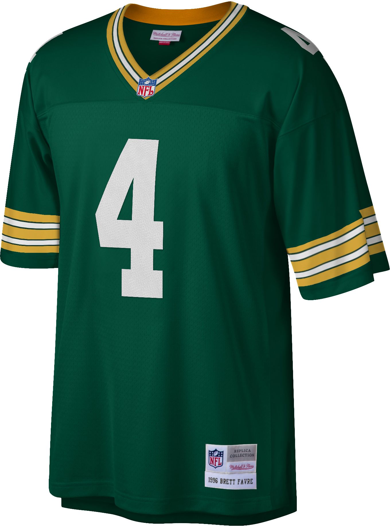 Mitchell & Ness Men's Green Bay Packers Brett Favre #4 1996 Throwback Jersey product image