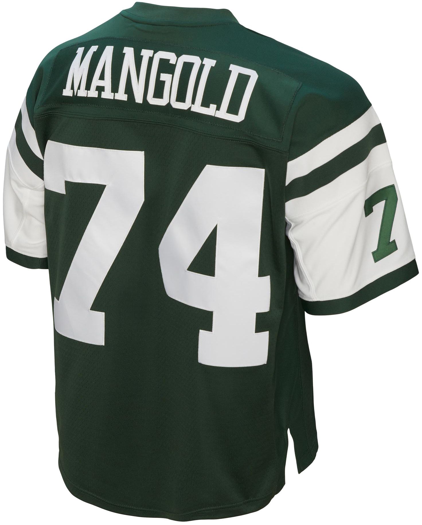 Mitchell & Ness Men's New York Jets Nick Mangold #74 2006 Green Throwback Jersey