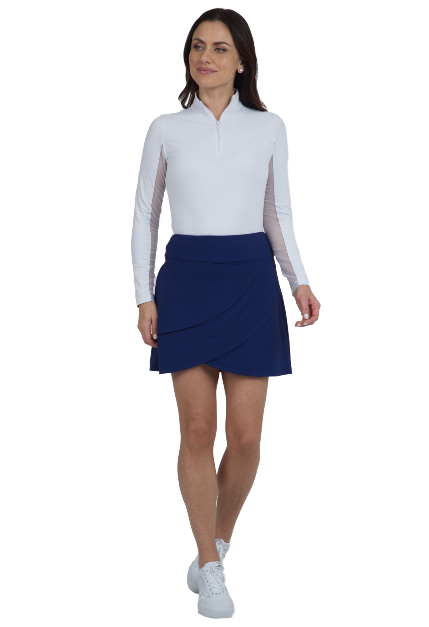 IBKUL Women's 17.5" Solid Layered Golf Skort product image