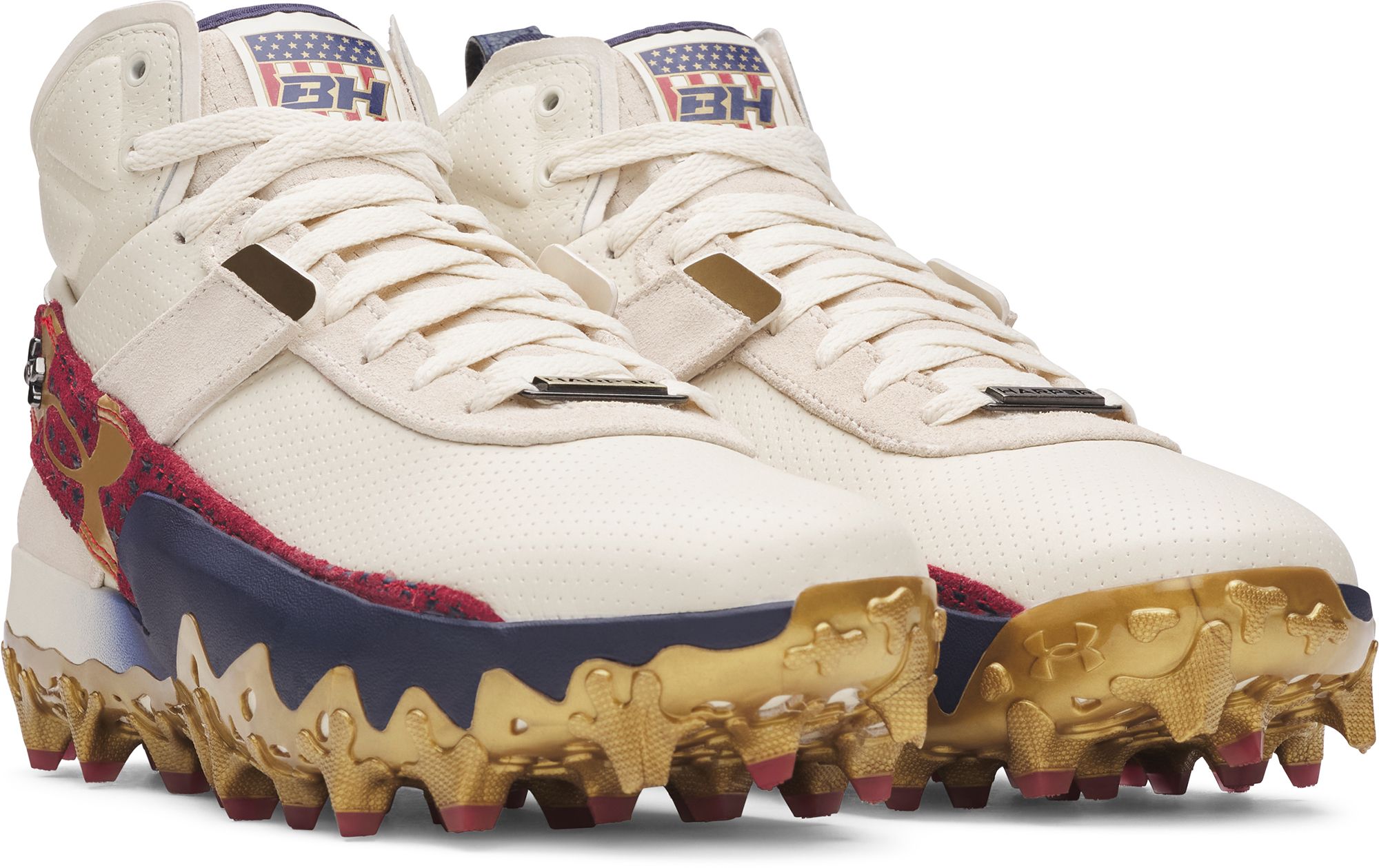 Under Armour Men's Harper 10 Pro USA Mid TPU Baseball Cleats product image