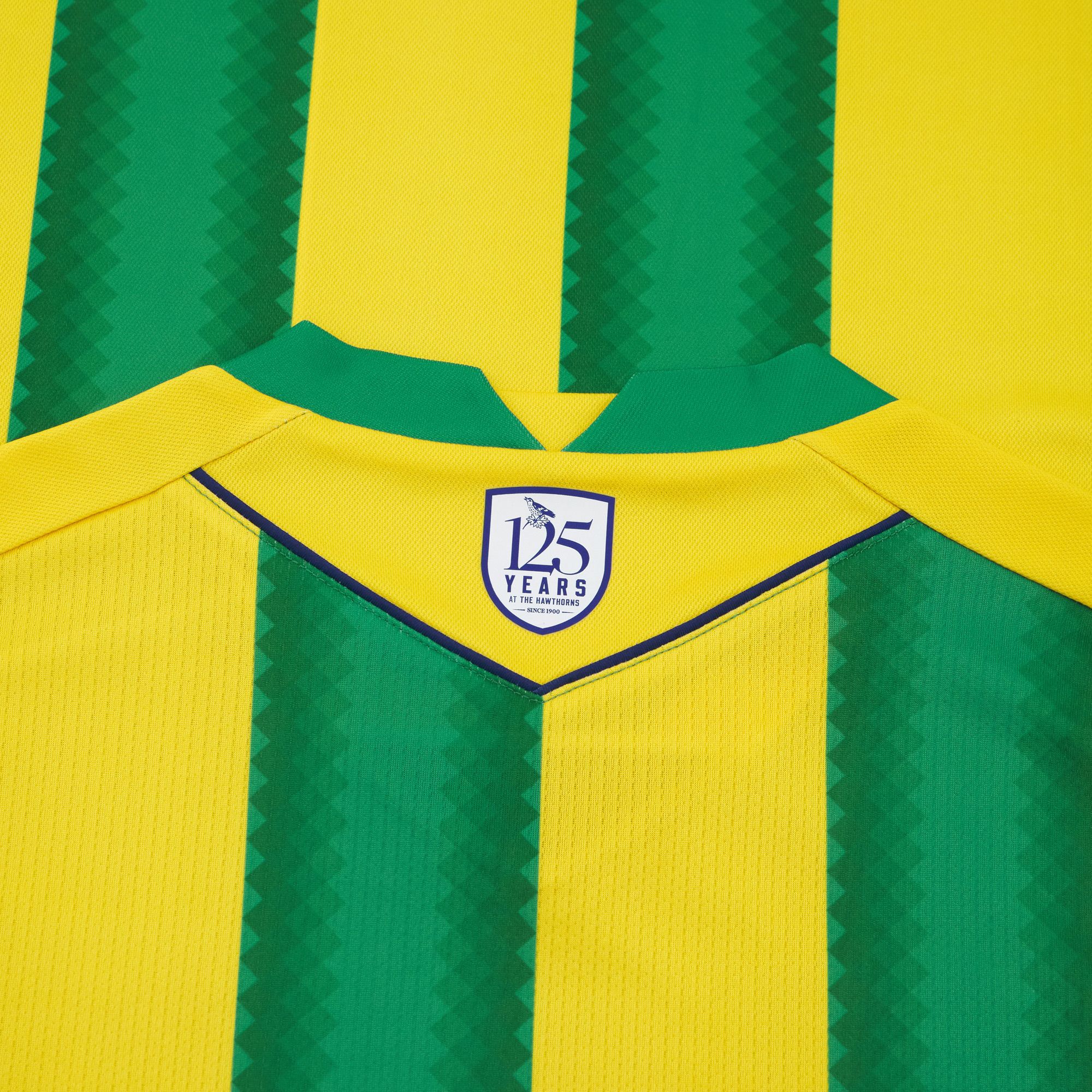 Macron Adult West Bromwich Albion 2025 Yellow Authentic Away Jersey product image