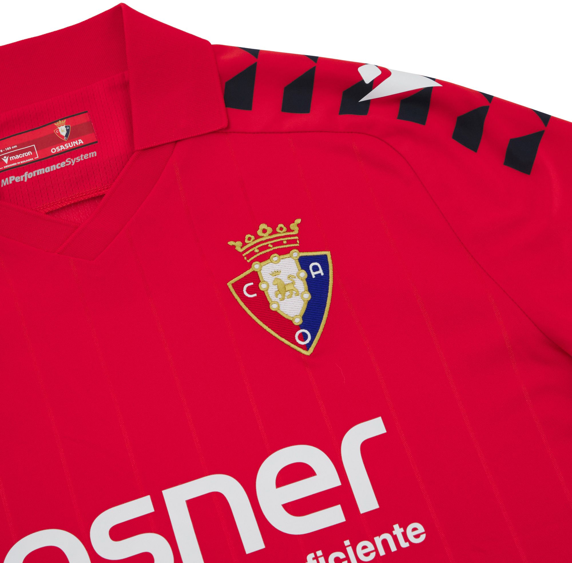 Macron Adult Osasuna 2025 Red Authentic Home Jersey product image